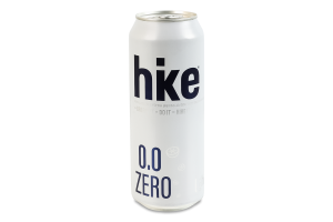 Пиво специальное 0.5л 0.5% безалкогольное светлое пастеризованное Zero Hike ж/б