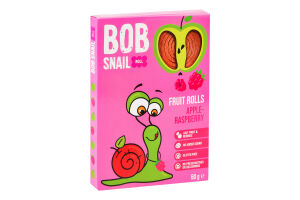 Конфеты фруктово-ягодные натуральные Яблоко-малина Roll Bob Snail к/у 60г