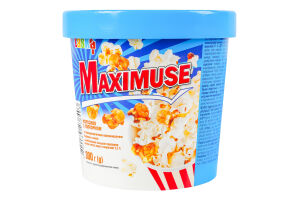 Морозиво 11% з попкорном та смакоароматичним наповнювачем Карамель солона Maximuse Laska ст 300г
