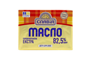 Масло солодковершкове 82.5% Екстра Баштанське Славія м/у 180г