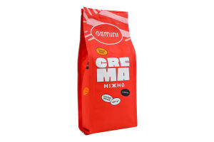 Кофе натуральный жареный в зернах Crema Gemini м/у 250г