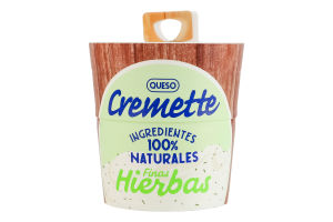 Сир 57% вершковий свіжий з травами Cremette Hochland к/у 150г