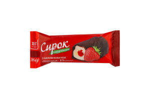 Сирок глазурований з наповнювачем Полуниця 8% 36г Хіт Продукт