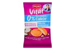 Печенье сладкое c высоким содержанием клетчатки с подсластителями со вкусом кокоса Vital Detki м/у 180г