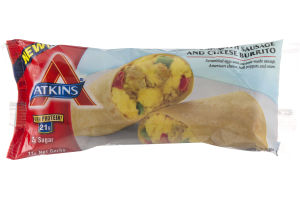 Atkins Egg With Sausage And Cheese Burrito