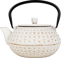 Чайник-заварник Eat&Drink чавун білий 1л