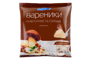 Вареники с картофелем и грибами Геркулес м/у 800г