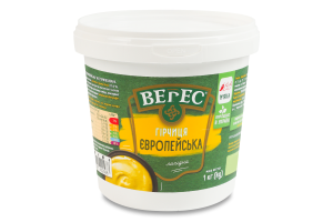 Горчица нежная нестерилизованная Европейская Верес ведро 1кг