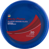 Ahold Party Plates Plastic Dinner Plates - 20 CT