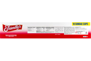 Friendly's Original Fudge Sundae Ice Cream - 10 CT