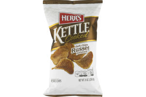 Herr's Kettle Cooked Potato Chips Dark Russet Potatoes
