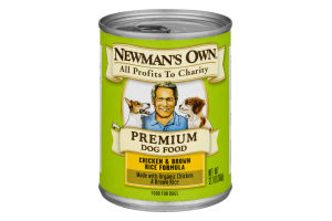 Newman's Own Organics Premium Dog Food Chicken & Brown Rice