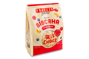 Крупа овсяная быстрого приготовления плющенная Bellissimo Trapeza м/у 500г