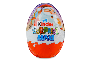 Яйцо из молочного шоколада с молочным внутренним слоем и игрушкой Maxi Kinder Surprise м/у 100г