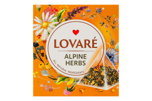Суміш чаю трав'яного плодово-ягідного та квіткового Альпійський луг Lovare к/у 15х2г