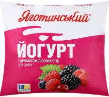 Йогурт 1.5% питний з ароматом лісових ягід Яготинський м/у 400г