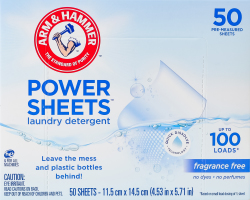 Серветки для прання без запаху Arm&Hammer 50шт