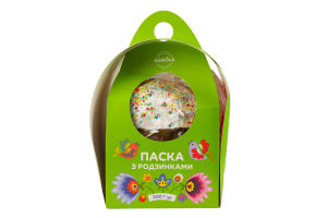 Кекс Паска з родзинками 300г коробка Agrola