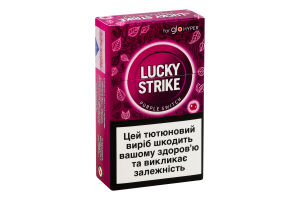 Виріб тютюновмісний для електричного нагрівання з фільтром Lucky Strike Purple Switch 20шт