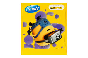 Серветки косметичні 3-х шарові Міньйони Smile 60шт