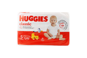 Подгузники детские 11-25кг Classic Huggies 42шт