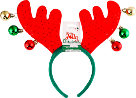 Обруч д/вол MBM My Home РіздвОлень чер380ммMH-1250