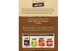 Back To Nature Sweet Potato & Cinnamon Crackers