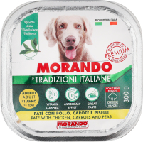 Корм д/собак Паштет беззерновий з куркою морквою та горохом 300г Morando Tradizioni