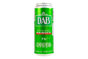 Пиво 0.5л 7% світле фільтроване пастеризоване Maibock DAB з/б