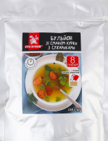 Бульон с сухариками со вкусом курицы Сто пудів д/п 134г