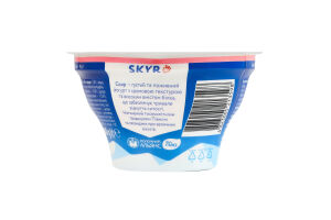 Йогурт 1.8% высокое содержание белка с фруктовым наполнителем Клубника Skyr Яготинский ст 140г