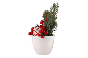 Прикраса декоративна Зимові дари у горщику