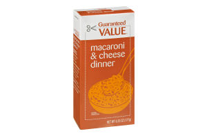 Guaranteed Value Macaroni & Cheese Dinner