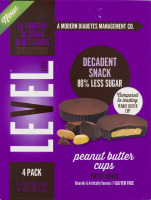 Level Life Sweet Snack Peanut Butter Cups - 4 CT