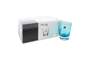 Стакан для воды бирюзовый d85.5мм 340мл №22240 Colored V Nude 6шт
