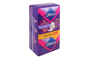 Прокладки гигиенические Maxi Goodnight Libresse 16шт