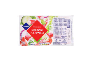 Крабовые палочки из сурими замороженные Премія в/у 500г