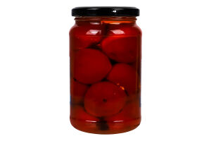 Перец сладкий красный черри маринованный фаршированный мягким сыром в подсолнечном масле Metro Chef с/б 320г