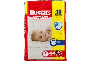 Huggies Snug & Dry Diapers Size 1 - 44 CT