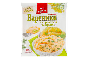 Вареники замороженные с картофелем и укропом Ласунка м/у 600г