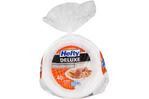 Hefty Deluxe Plates Extra Strong & Deep - 40 CT