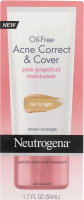 Neutrogena Acne Correct & Cover Oil-Free Moisturizer Pink Grapefruit