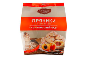 Пряники с начинкой Абрикосовый cад Хлібодар м/у 250г