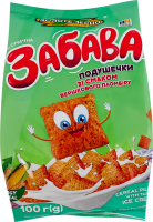 Завтраки сухие с добавками со вкусом сливочного пломбира Подушечки крупяные Вкусная забава Золоте Зерно м/у 100г