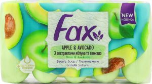 Мыло туалетное с экстрактами яблока и авокадо Fax 5x70г
