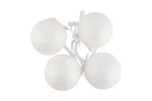 Набір прикрас ялинк Куля з бантом 5,7см 4шт 985698