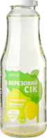 Сок стерилизованный с лимоном без сахара березовый Novus с/бут 1л