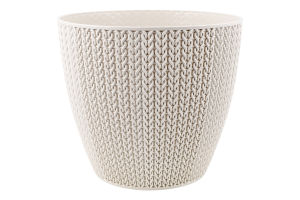 Вазон д/квітів Сумела 5л сіро-білий/бежевий Серінова