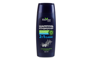 Шампунь-кондиционер для волос охлаждающий с экстрактом хмеля и ментола 2в1 Classic Men EkoLine 250мл