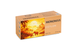 Чай черный цейлонский мелкий Ceylon Monomax в/с к/у 25х2г